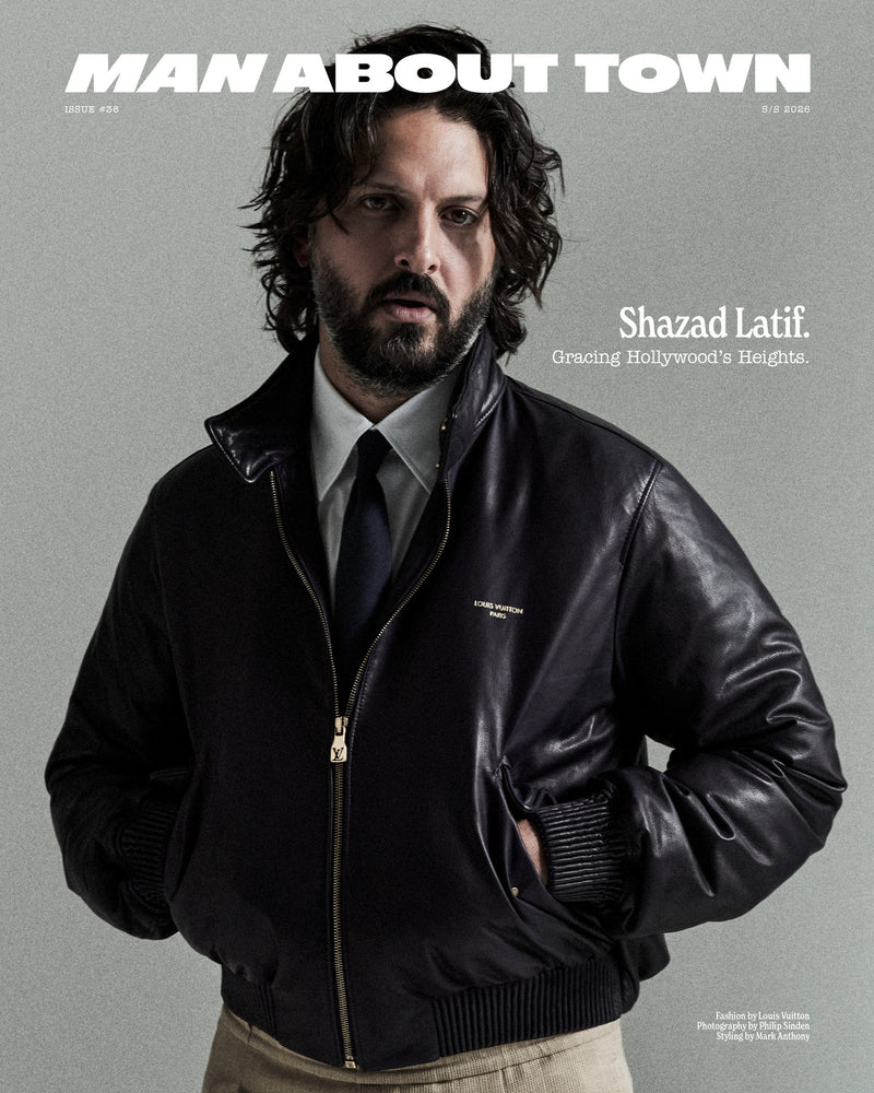 Pre-order: Shazad Latif Covers Man About Town Spring/Summer 2026