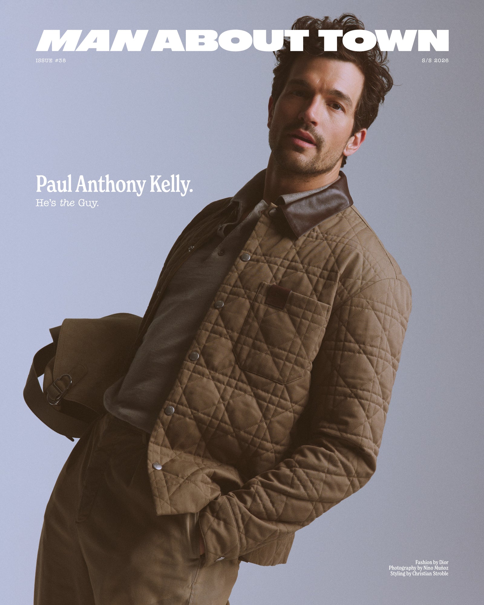 Pre-order: Paul Anthony Kelly Covers Man About Town Spring/Summer 2026 wearing Dior