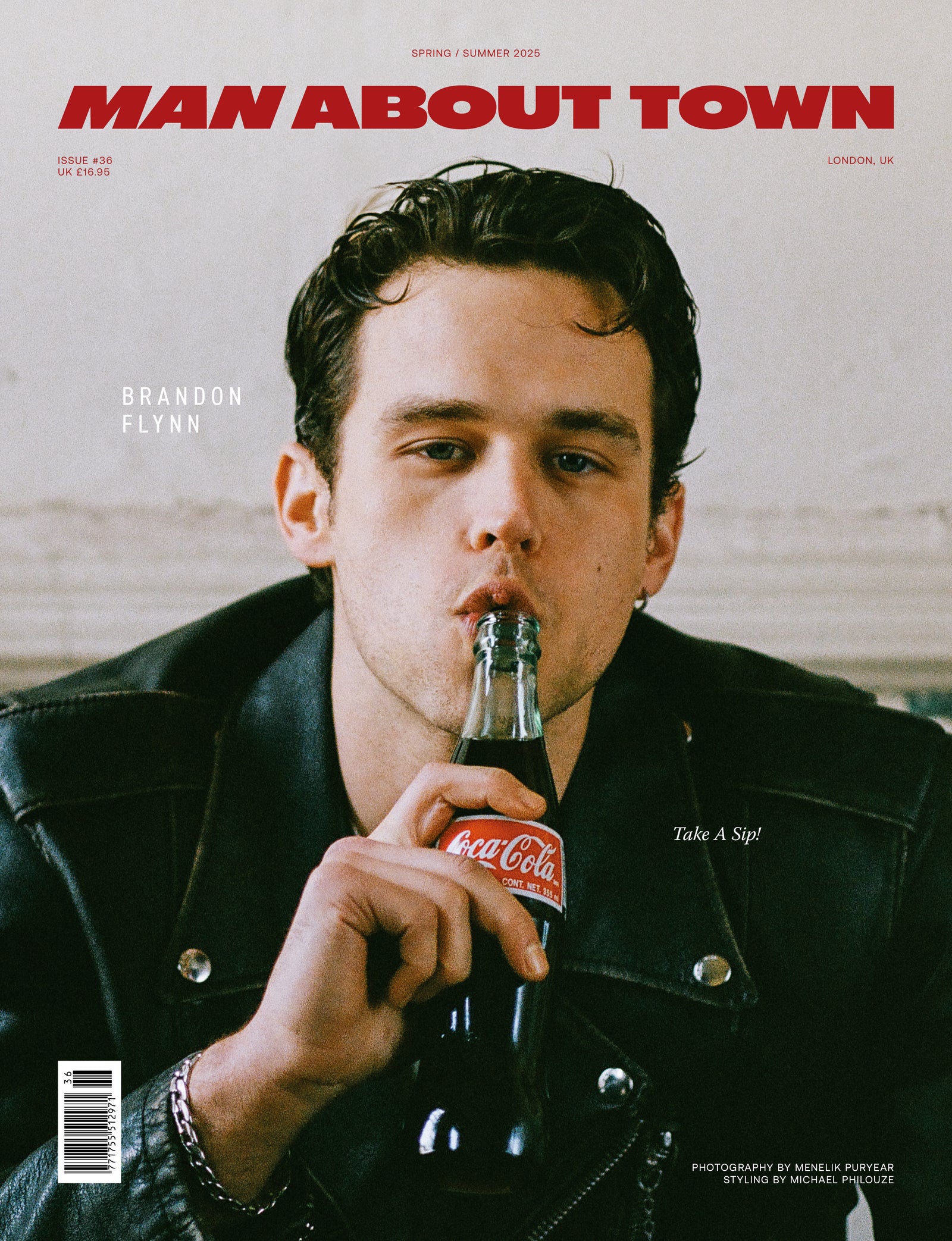 Brandon Flynn Covers Man About Town Spring/Summer 2025