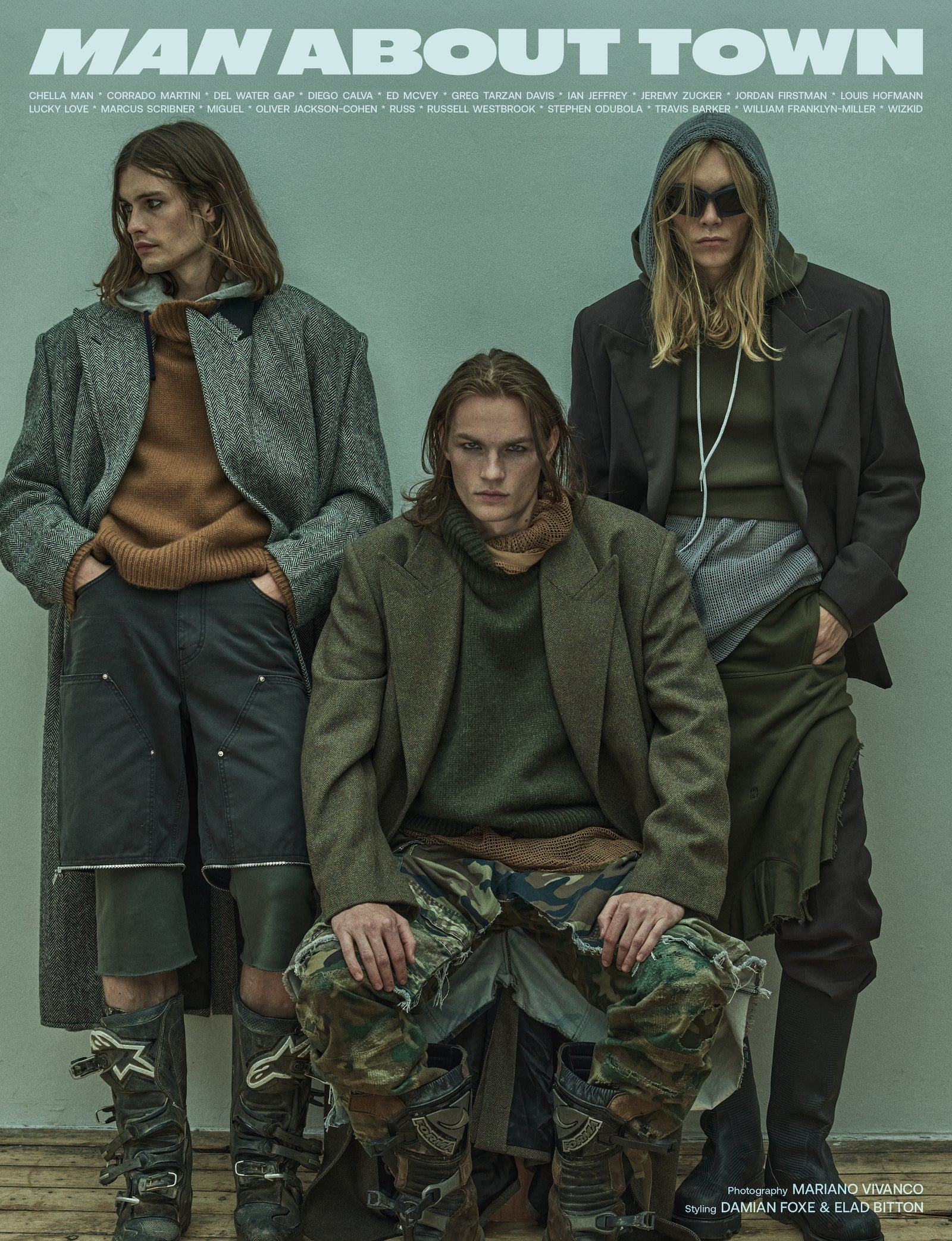 Harrison Page, Dylan Lloyd Court and Kit Warrington Cover Man About Town's Autumn/Winter 2023 Issue