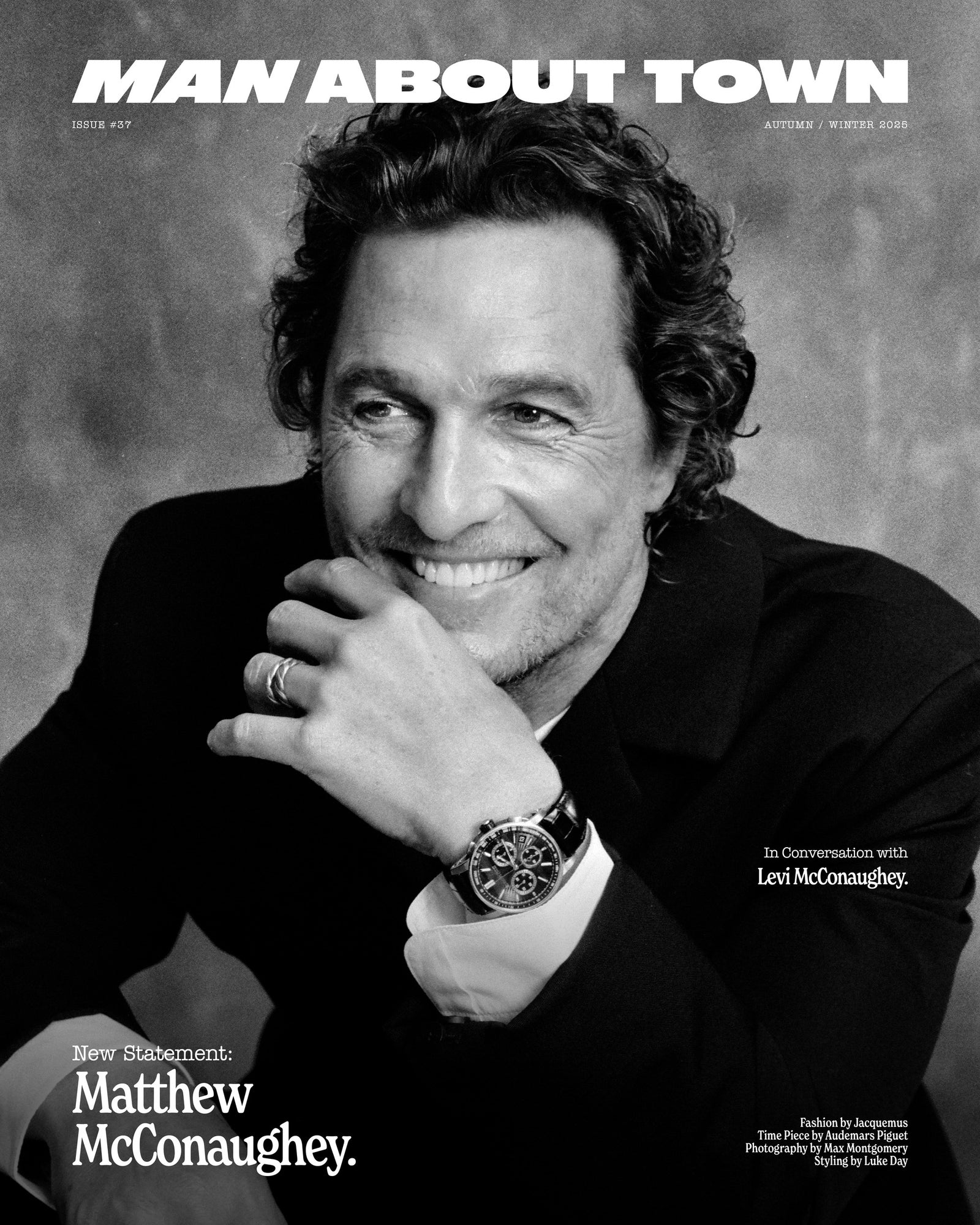 Pre-Order: Matthew McConaughey Covers Man About Town Autumn/Winter 2025 Wearing Audemars Piguet