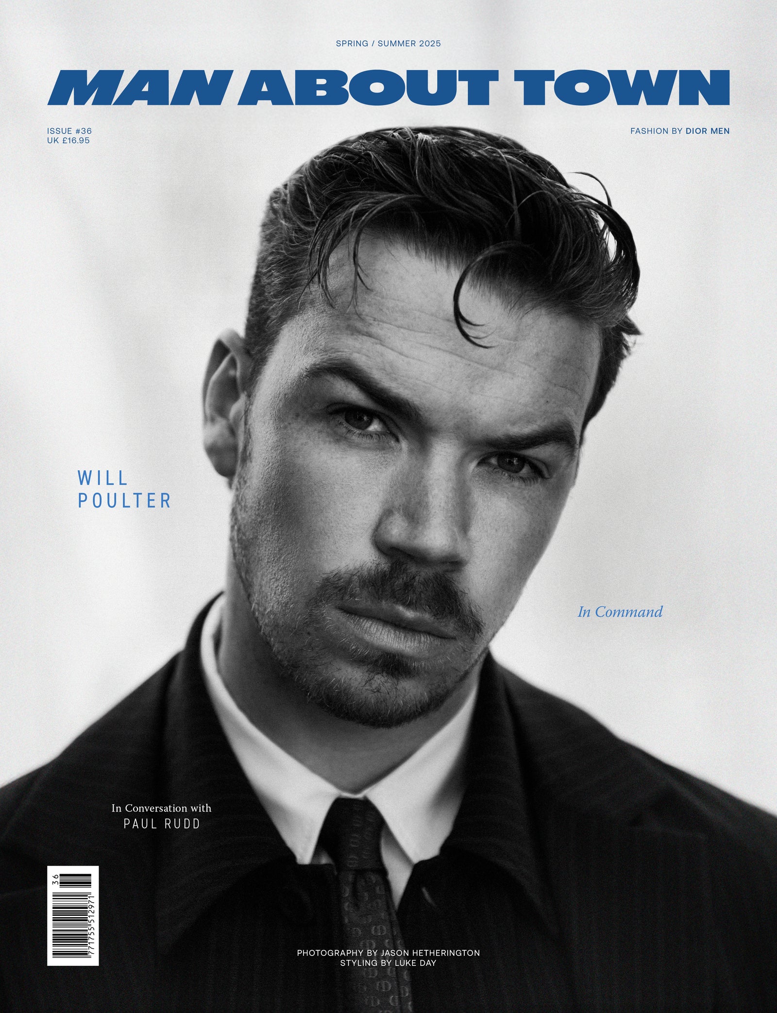 Will Poulter Covers Man About Town Spring/Summer 2025 Wearing Dior