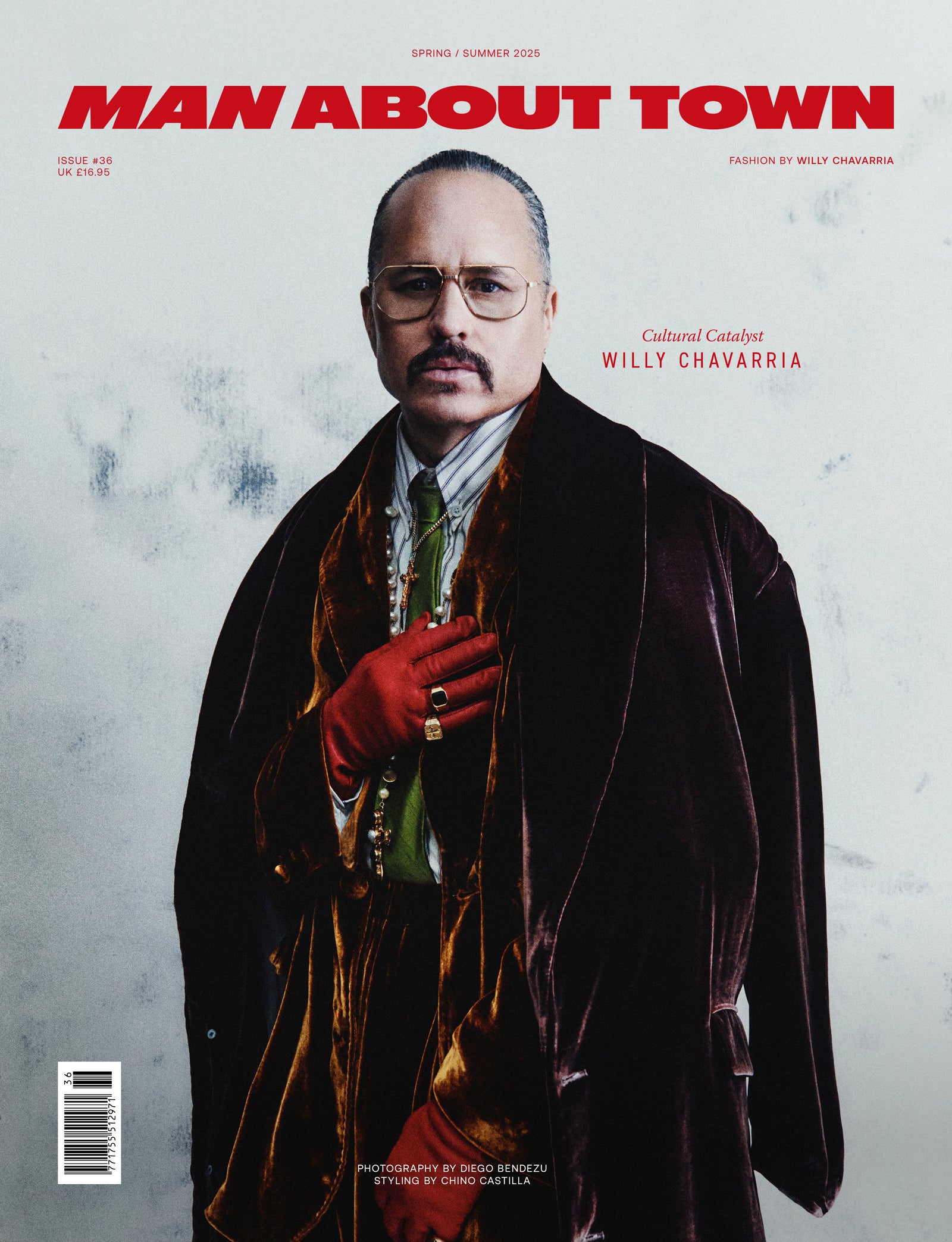 Willy Chavarria Covers Man About Town Spring/Summer 2025